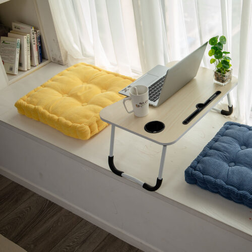 Yellow Square Cushion Soft Leaning Plush Backrest Throw Seat Pillow Decor - Image 7
