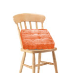 Orange Square Cushion Soft Leaning Plush Backrest Throw Seat Pillow Decor