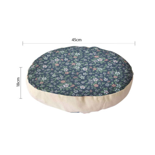 45cm Blue Premium Polyester Cotton Cushion with EPP Particle Insert for Enhanced Comfort - Image 6