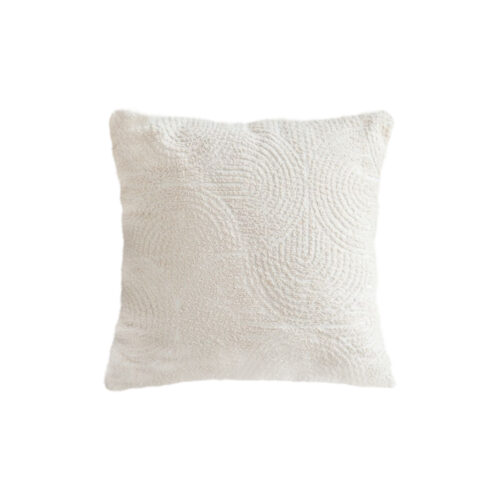 50cm Beige Internet Celebrity 3D Arched Raised Pattern Throw Pillow
