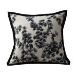 45cm Throw Pillow Black White Wide Border Square Pillow Decorative Cushion Living Room