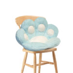 70cm Mint Blue Paw Shape Cushion Warm Lazy Sofa Decorative Pillow Backseat Plush Mat Decor