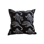 45cm Throw Pillow Black Leopard Light Luxury Decorative Cushion for Living Room