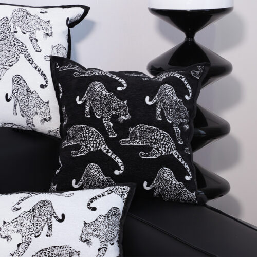 45cm Throw Pillow Black Leopard Light Luxury Decorative Cushion for Living Room - Image 2
