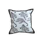 45cm Throw Pillow White Black Leopard Light Luxury Decorative Cushion for Living Room
