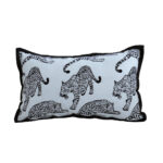 30cm Throw Pillow White Black Leopard Light Luxury Lumbar Decorative Cushion for Living Room