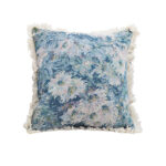 50cm Oil Painting Shabby Chic Handmade Full Floral Needlepoint Throw Pillow