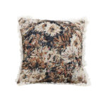 50cm Vintage Oil Painting Color Raised Embroidery Empress Flower Throw Pillow