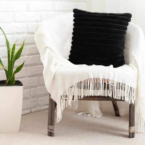50cm Medieval Raised Pattern Fringed Lumbar Throw Pillow - Image 6