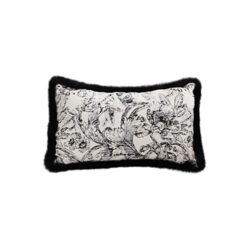 35cm Elegant Decorative Luxury Victorian Rose French Embroidery Throw Pillow
