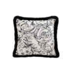 45cm Pillow French Cover Floral Jacquard Woven Decorative Fringe Throw Pillow
