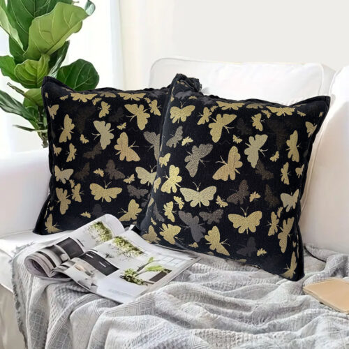 45cm Vintage Butterfly with Covers Case Decorative Decor Monarch Floral Throw Pillow - Image 4