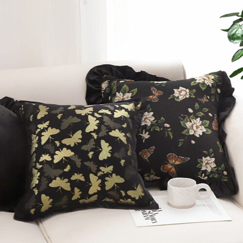 45cm Vintage Butterfly with Covers Case Decorative Decor Monarch Floral Throw Pillow - Image 6
