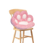 Pink Paw Shape Cushion Warm Lazy Sofa Decorative Pillow Backseat Plush Mat Decor