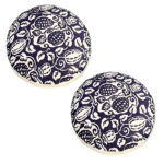 2x 45cm Puff Polyester-Cotton Pillow with EPP Particle Insert for Enhanced Comfort Decor