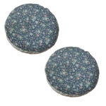 2x 45cm Blue Premium Polyester Cotton Cushion with EPP Particle Insert for Enhanced Comfort