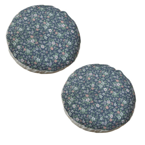 2x 45cm Blue Premium Polyester Cotton Cushion with EPP Particle Insert for Enhanced Comfort