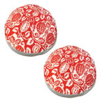 2x 45cm Red Premium Polyester Cotton Cushion with EPP Particle Insert for Enhanced Comfort