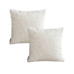 2x 50cm Gray Pillow Basic Square Geometric Plush Solid Decorative Covers Throw Pillow