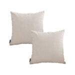 2x 45cm Square Soft Polyester Luxury Count Modern Fashion Throw Pillow