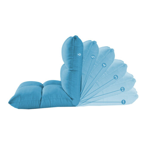 Lounge Floor Recliner Adjustable Lazy Sofa Bed Folding Game Chair Blue - Image 3