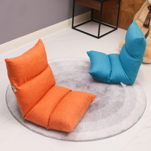 Lounge Floor Recliner Adjustable Lazy Sofa Bed Folding Game Chair Blue - Image 7