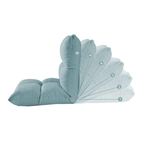 Lounge Floor Recliner Adjustable Lazy Sofa Bed Folding Game Chair Mint Green - Image 3