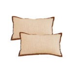 2x 30cm Pillow Vintage Cover Square Decorative Beautiful with Polyester Made Throw Pillow