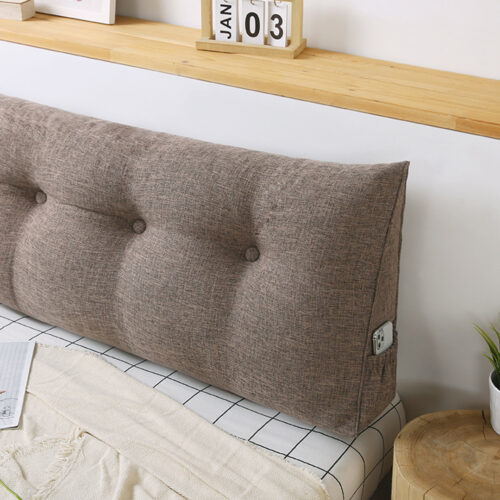 100cm Coffee Wedge Bed Pillow Headboard Backrest Bedside Tatami Cushion Decor - Image 10