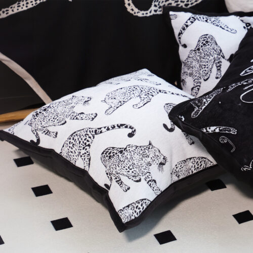 2x 45cm Throw Pillow White Black Leopard Light Luxury Decorative Cushion for Living Room - Image 4