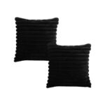 2x 50cm Medieval Raised Pattern Fringed Lumbar Throw Pillow