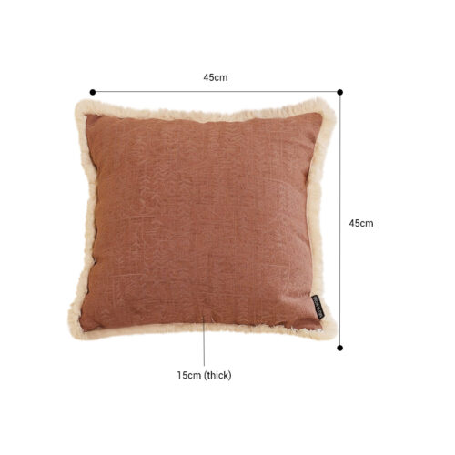 2x 45cm Square Vintage Decorative Cover with Beautiful Made Throw Pillow - Image 2