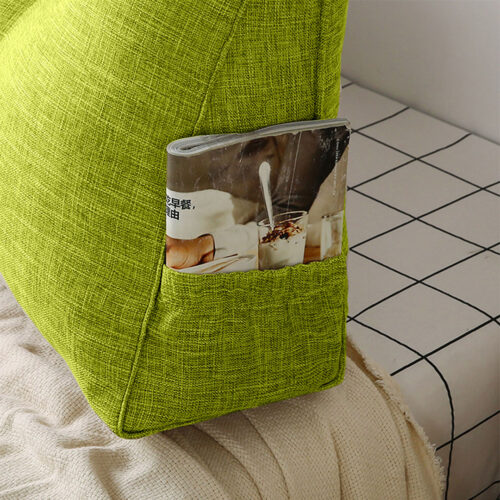 120cm Green Wedge Bed Pillow Headboard Backrest Bedside Tatami Cushion Decor - Image 4
