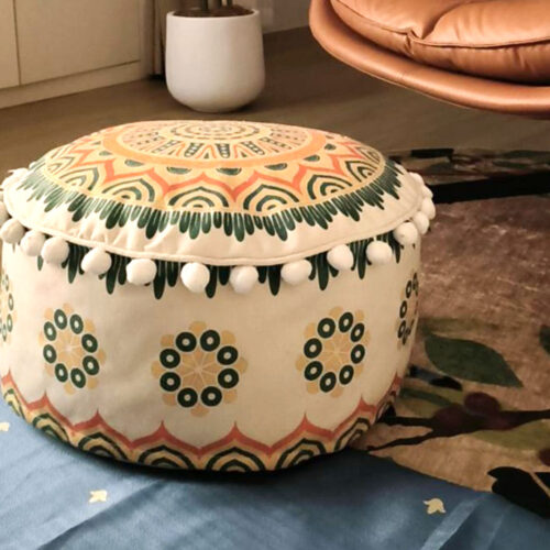 50cm Ultra-Comfort Polyester-Cotton Cushion with EPP Particle Support Decor - Image 4