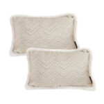 2x 30cm Wabi-sabi Cushion Herringbone Lumbar Throw Pillow