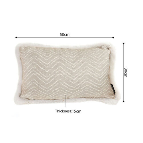 2x 30cm Wabi-sabi Cushion Herringbone Lumbar Throw Pillow - Image 5