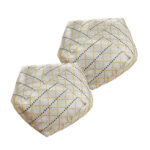 2x 53cm Polyester-Cotton Blend Pillow EPP Particle Insert for Comfort Support Decor