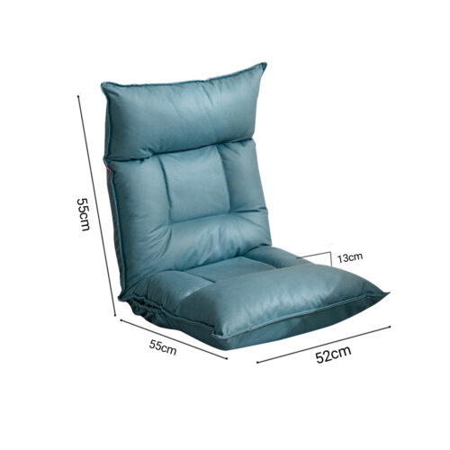Green Lounge Recliner Lazy Sofa Bed Tatami Cushion Collapsible Backrest Seat - Image 6