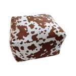 55x35cm Squared Soft Pouffe Seat Cushion Elegant Home Accent Decor Footstool