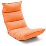 Folding Tatami Floor Sofa Bed Meditation Lounge Chair Recliner Lazy Couch Orange