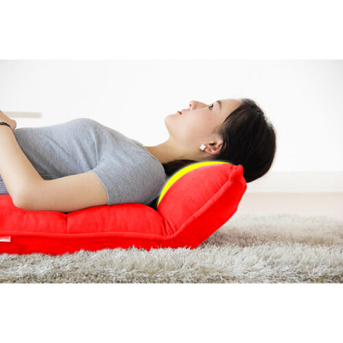 Folding Tatami Floor Sofa Bed Meditation Lounge Chair Recliner Lazy Couch Red - Image 9