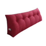 180cm Rose Red Wedge Bed Pillow Headboard Backrest Bedside Tatami Cushion Decor