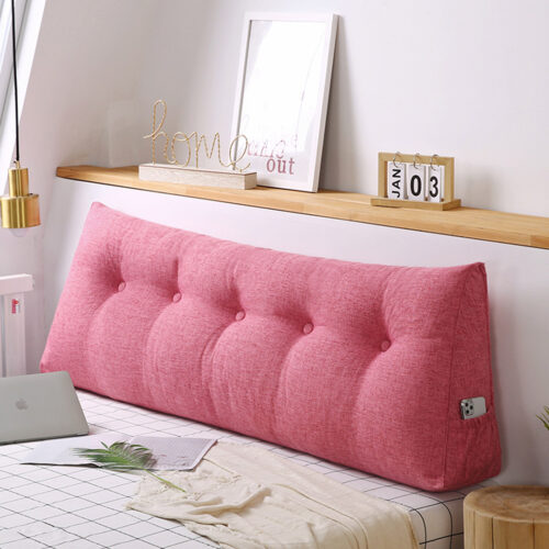 180cm Pink Wedge Bed Pillow Headboard Backrest Bedside Tatami Cushion Decor - Image 3