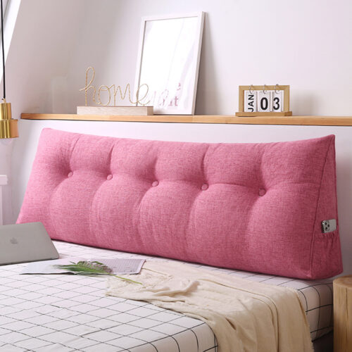 180cm Pink Wedge Bed Pillow Headboard Backrest Bedside Tatami Cushion Decor - Image 7
