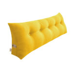 180cm Yellow Wedge Bed Pillow Headboard Backrest Bedside Tatami Cushion Decor
