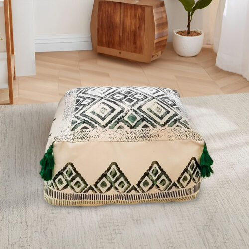 2x 50cm Ultra-Comfort Polyester-Cotton Cushion with EPP Particle Support Decor - Image 2