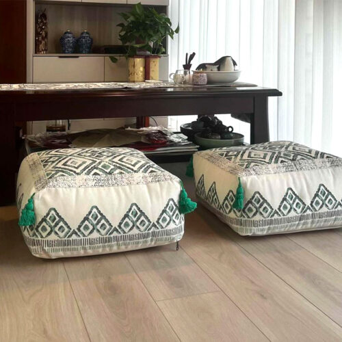 2x 50cm Ultra-Comfort Polyester-Cotton Cushion with EPP Particle Support Decor - Image 3