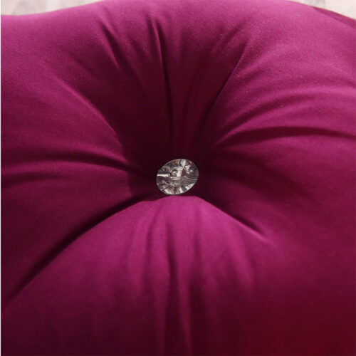 2x 180cm Burgundy Princess Bed Pillow Headboard Backrest Bedside Tatami Sofa Cushion with Ruffle Lace Decor - Image 4