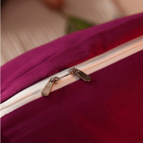 2x 180cm Burgundy Princess Bed Pillow Headboard Backrest Bedside Tatami Sofa Cushion with Ruffle Lace Decor - Image 6