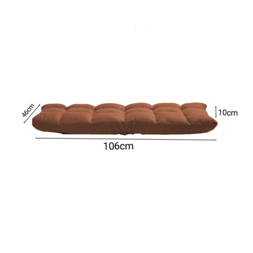 2x Coffee Lounge Floor Recliner Adjustable Gaming Sofa Bed Folding Indoor Outdoor Backrest Seat - Image 6